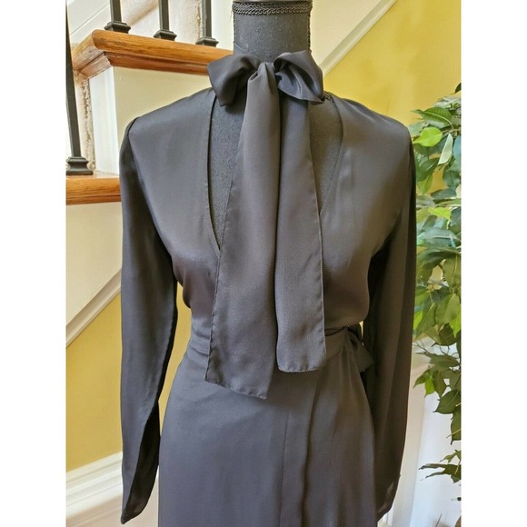 NWT State of Being Black Cut Out Wrap Dress Size M - Picture 2 of 12